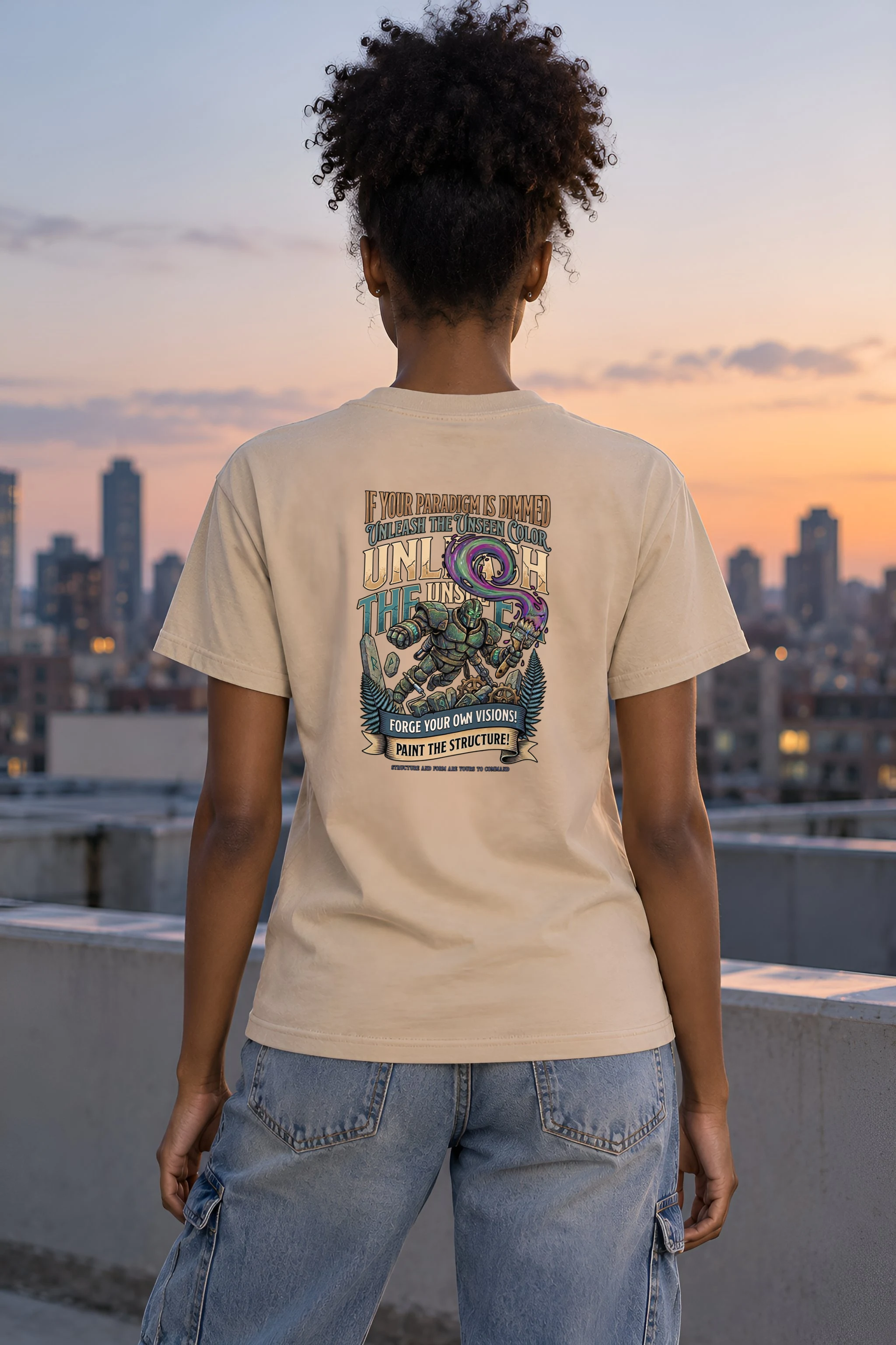 "Forge Your Visions" Heavyweight Unisex Crewneck T-shirt