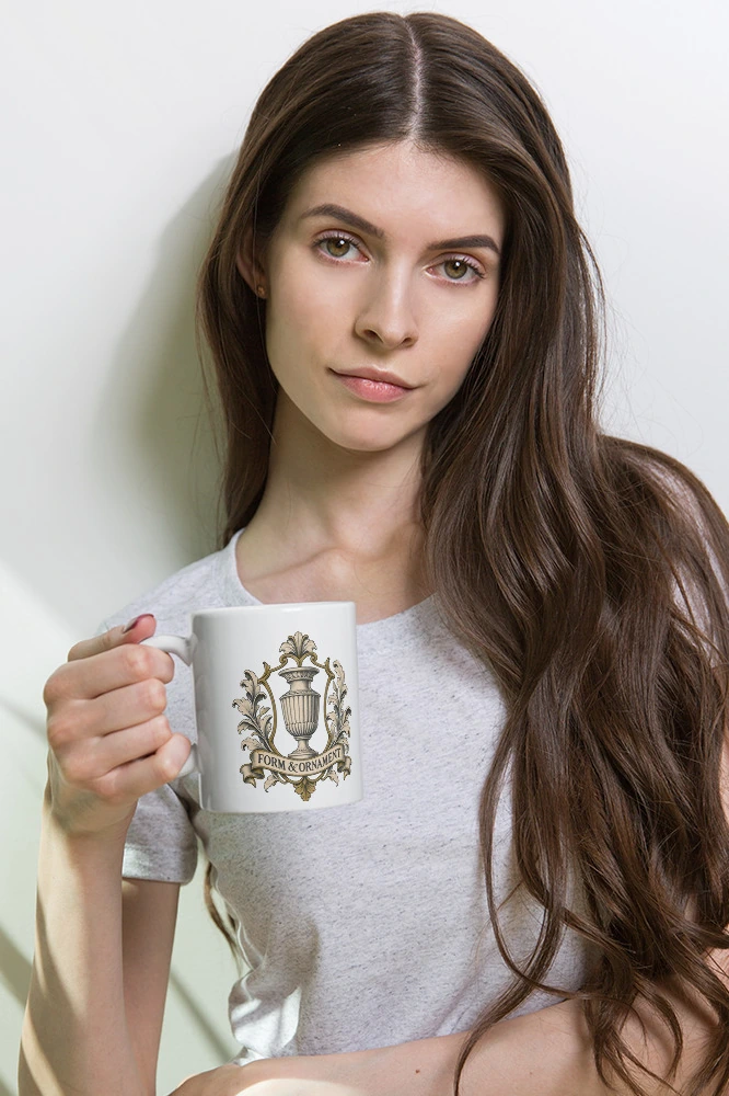 "Form & Ornament" 11oz Ceramic Mug