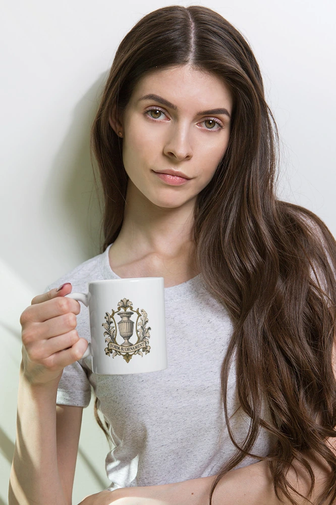 "Form & Ornament" 11oz Ceramic Mug