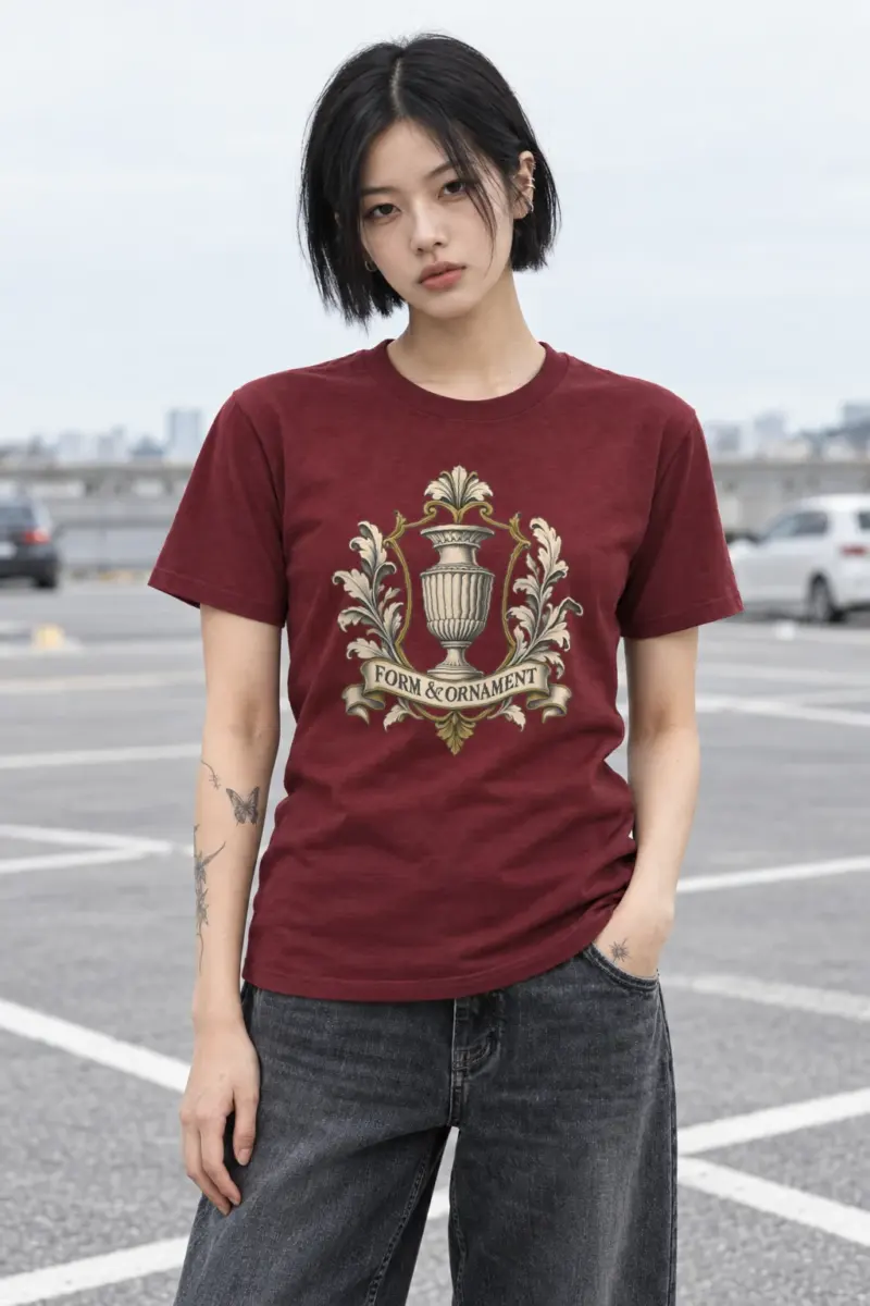 "Form & Ornament" Heavyweight Unisex Crewneck T-shirt