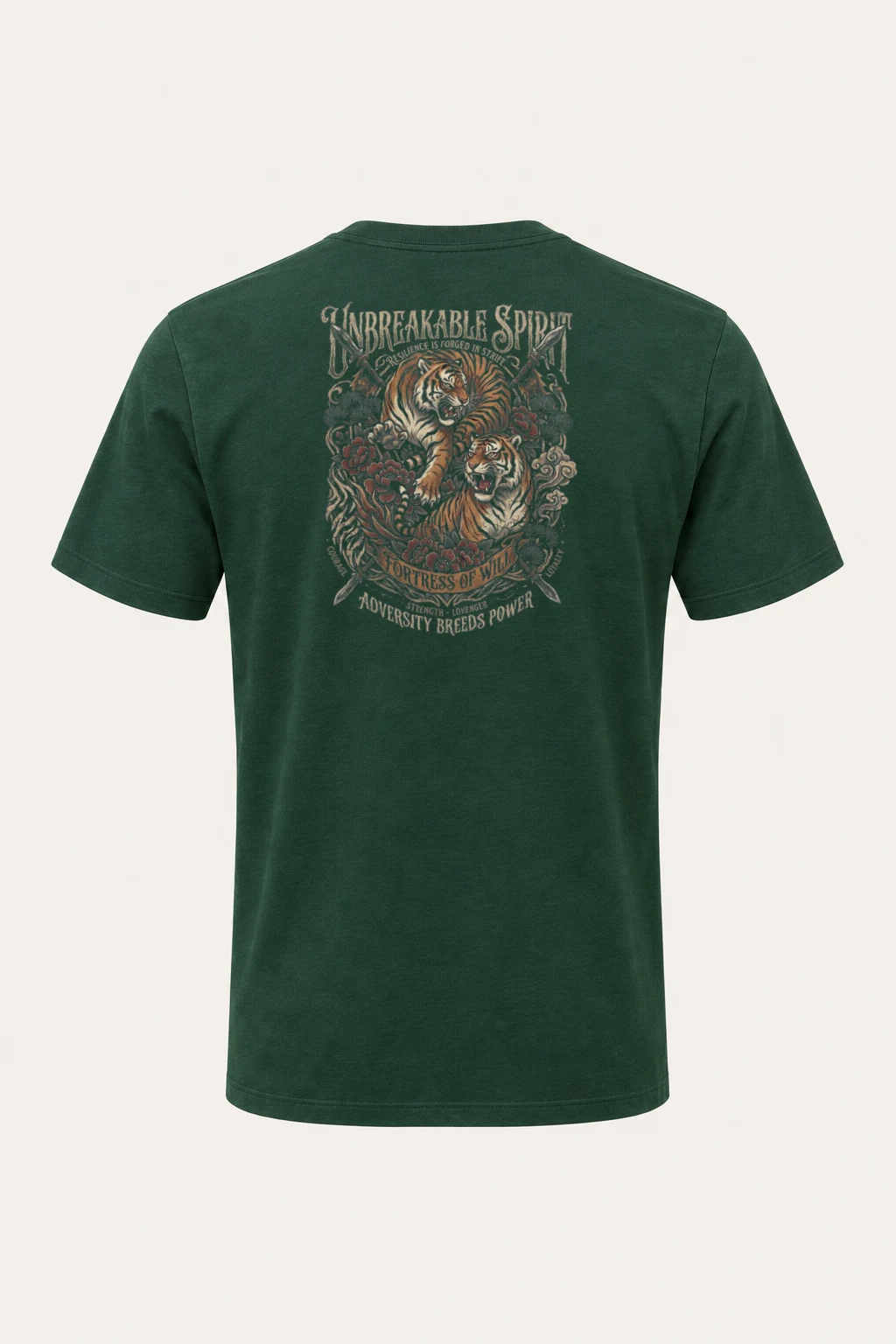 "Fortress Of Will" Heavyweight Unisex Crewneck T-shirt | Gildan 5000