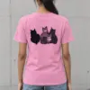 "Four Resting Cats" Heavyweight Unisex Crewneck T-shirt | Gildan 5000