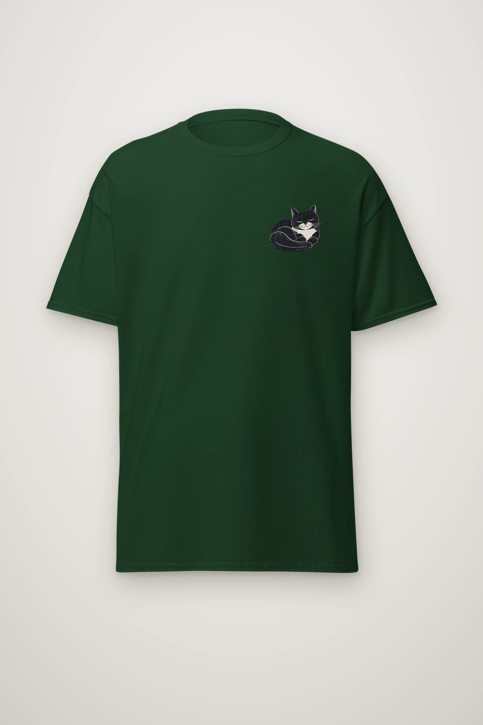 "Four Resting Cats" Heavyweight Unisex Crewneck T-shirt