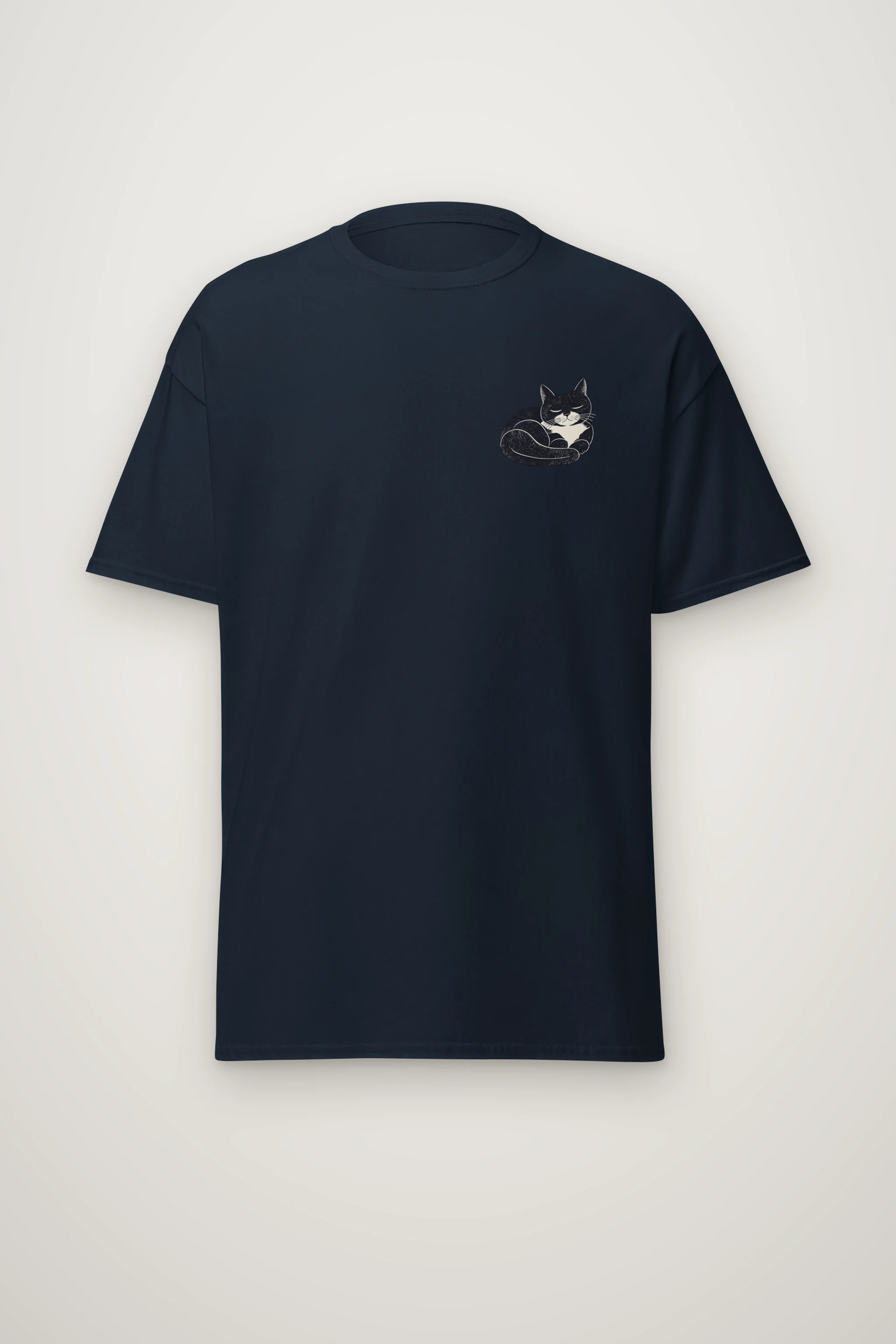 "Four Resting Cats" Heavyweight Unisex Crewneck T-shirt
