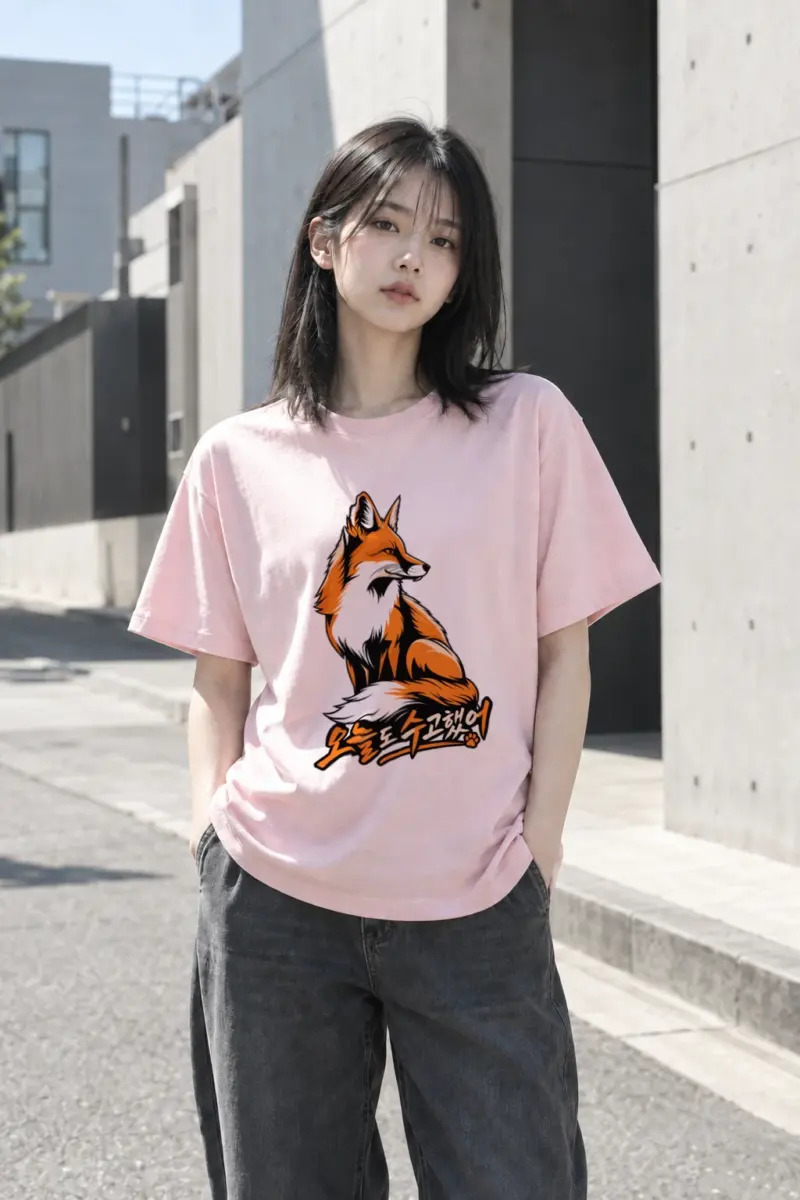 "Fox After Hours" Heavyweight Unisex Crewneck T-shirt | Gildan 5000