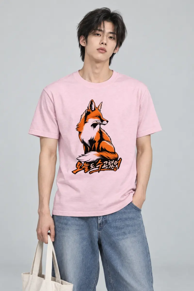 "Fox After Hours" Heavyweight Unisex Crewneck T-shirt