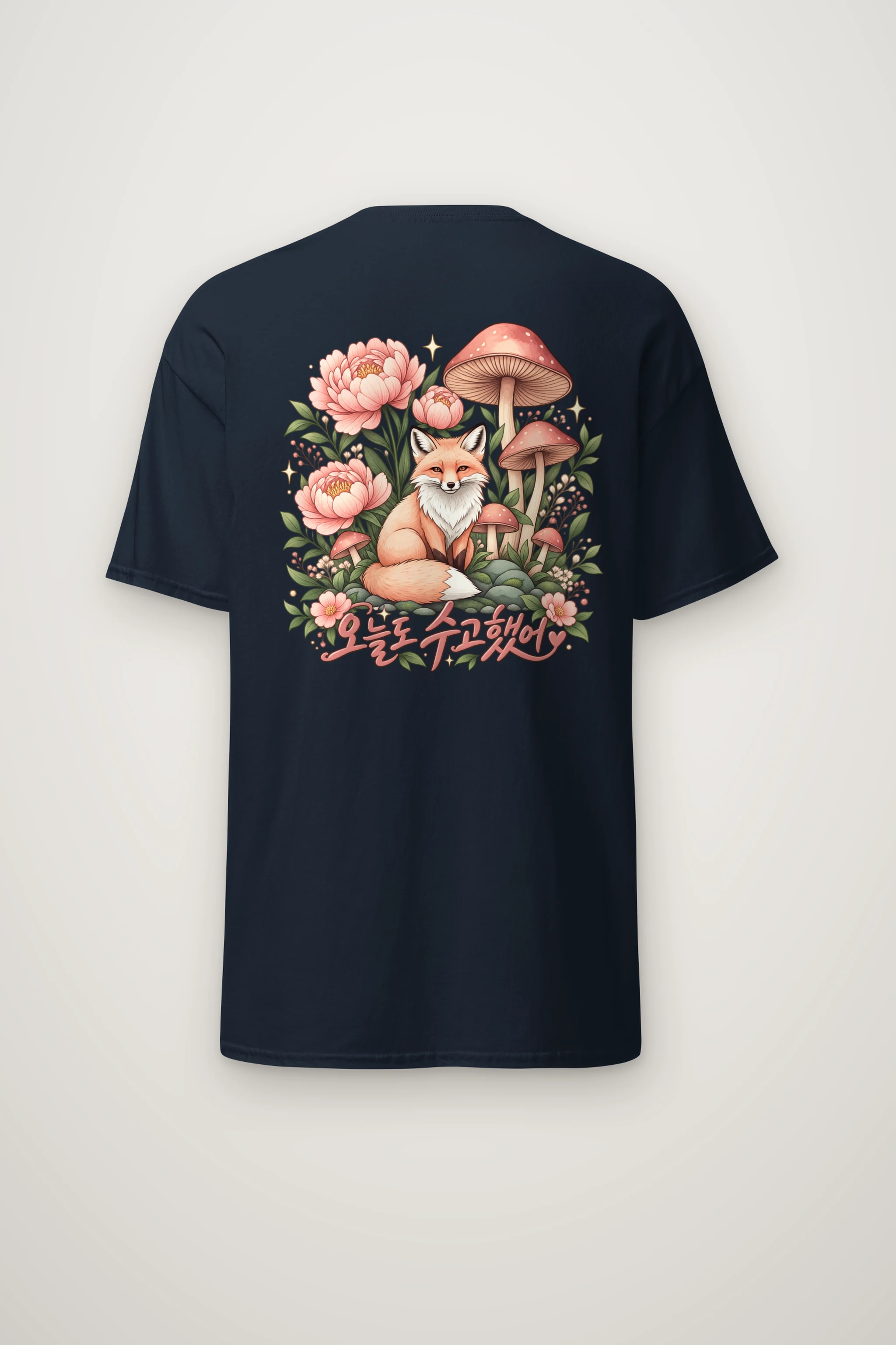 "Fox Garden" Heavyweight Unisex Crewneck T-shirt