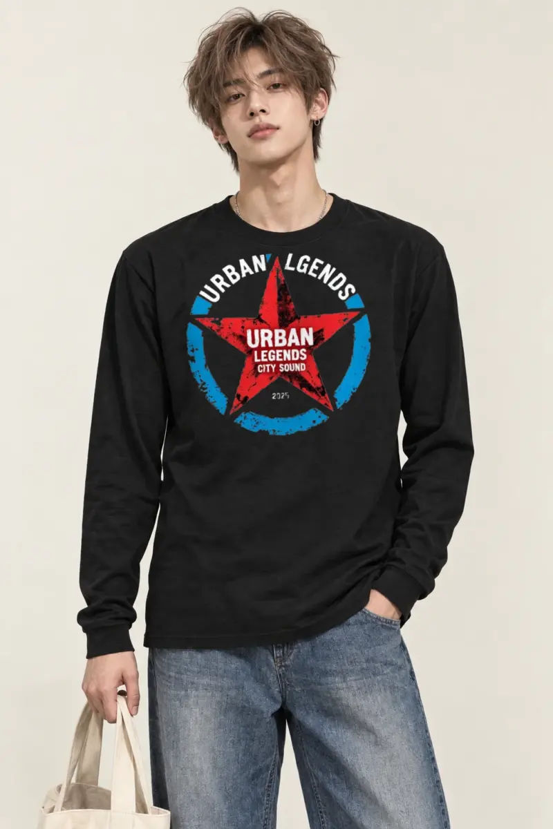 "Fractured Star Circle" Unisex Longsleeve T-shirt