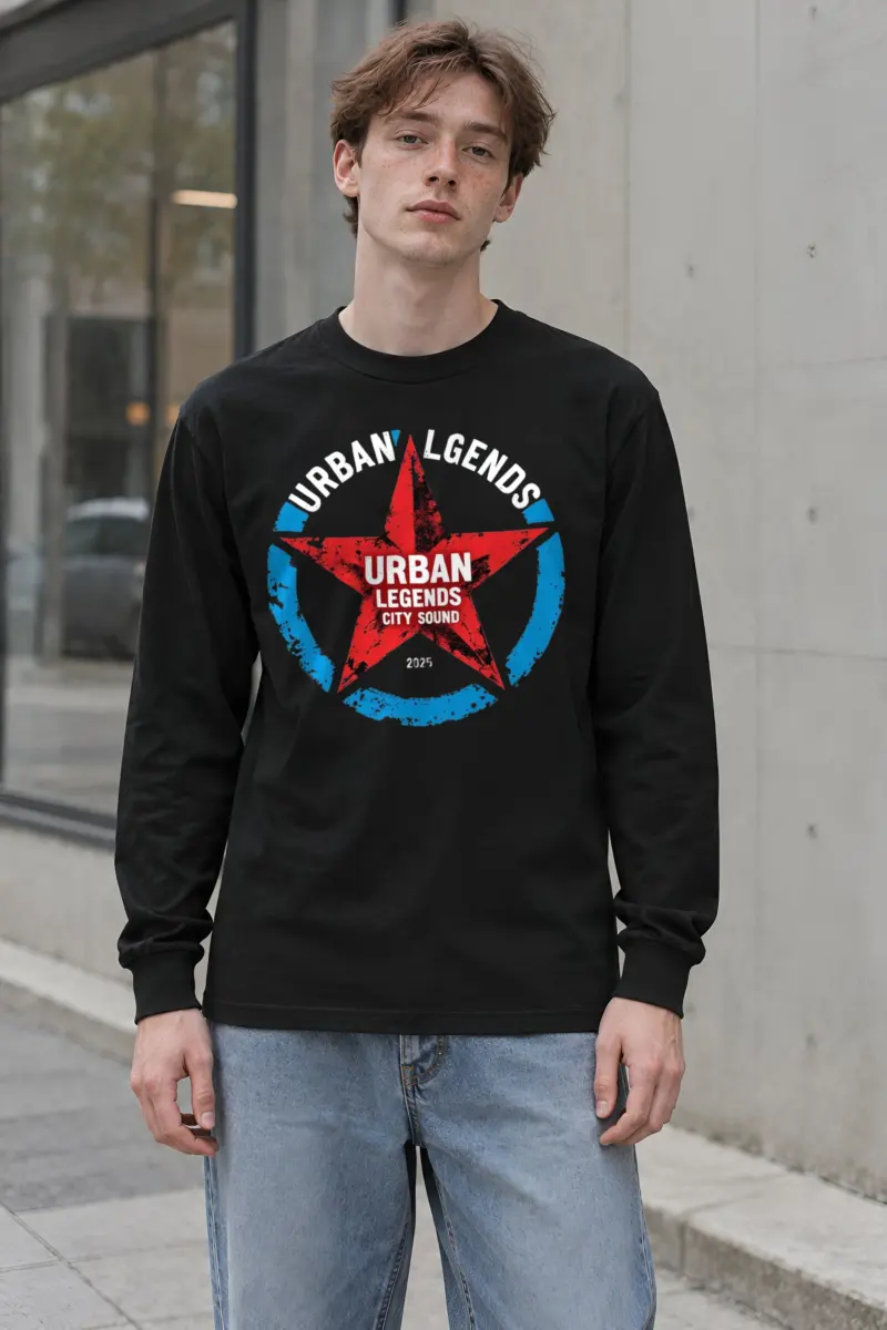 "Fractured Star Circle" Unisex Longsleeve T-shirt