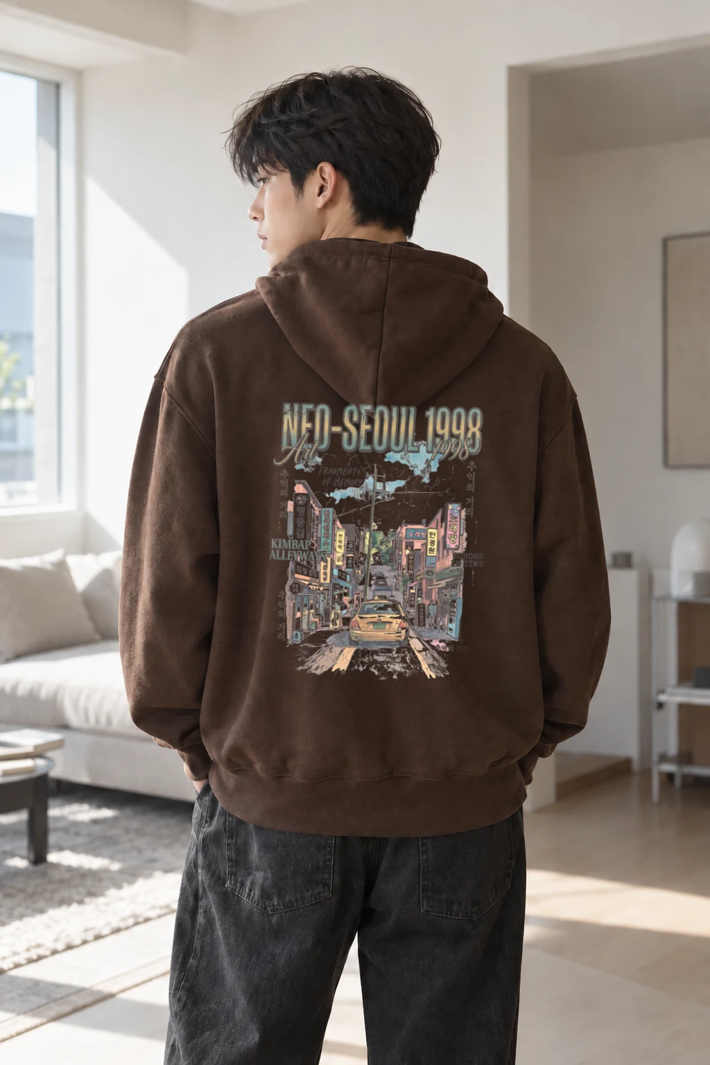"Fragments Of Memory" Heavy Blend Unisex Pullover Hoodie | Gildan 18500