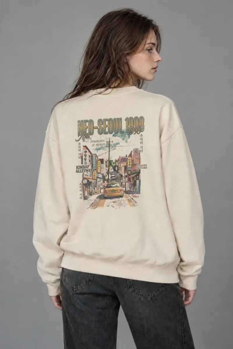 “Fragments Of Memory” Unisex Sponge Fleece Crewneck Sweatshirt | Bella + Canvas 3901