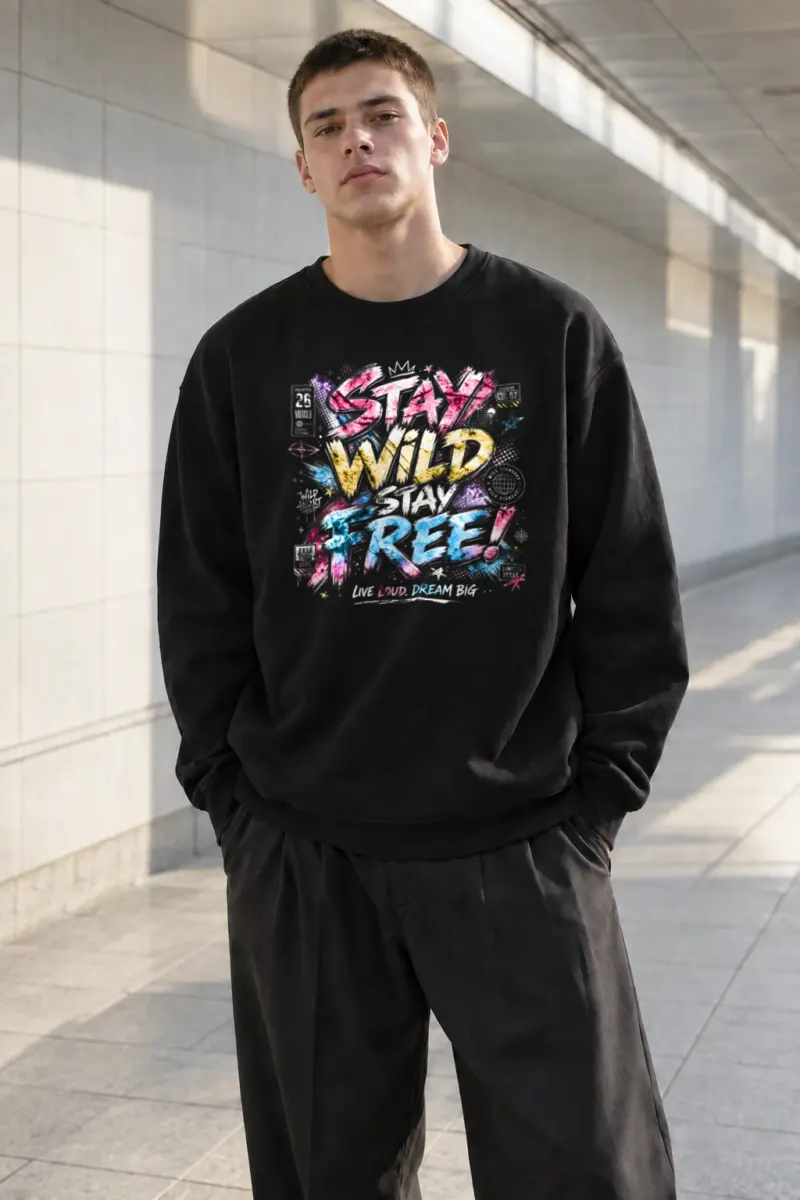 "Free Loud Dream" Heavy Blend Unisex Crewneck Sweatshirt | Gildan 18000