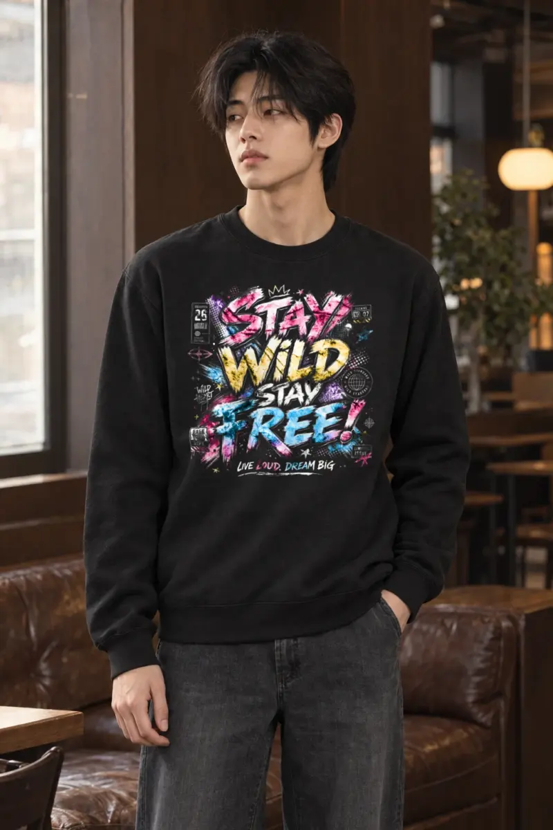 "Free Loud Dream" Heavy Blend Unisex Crewneck Sweatshirt | Gildan 18000