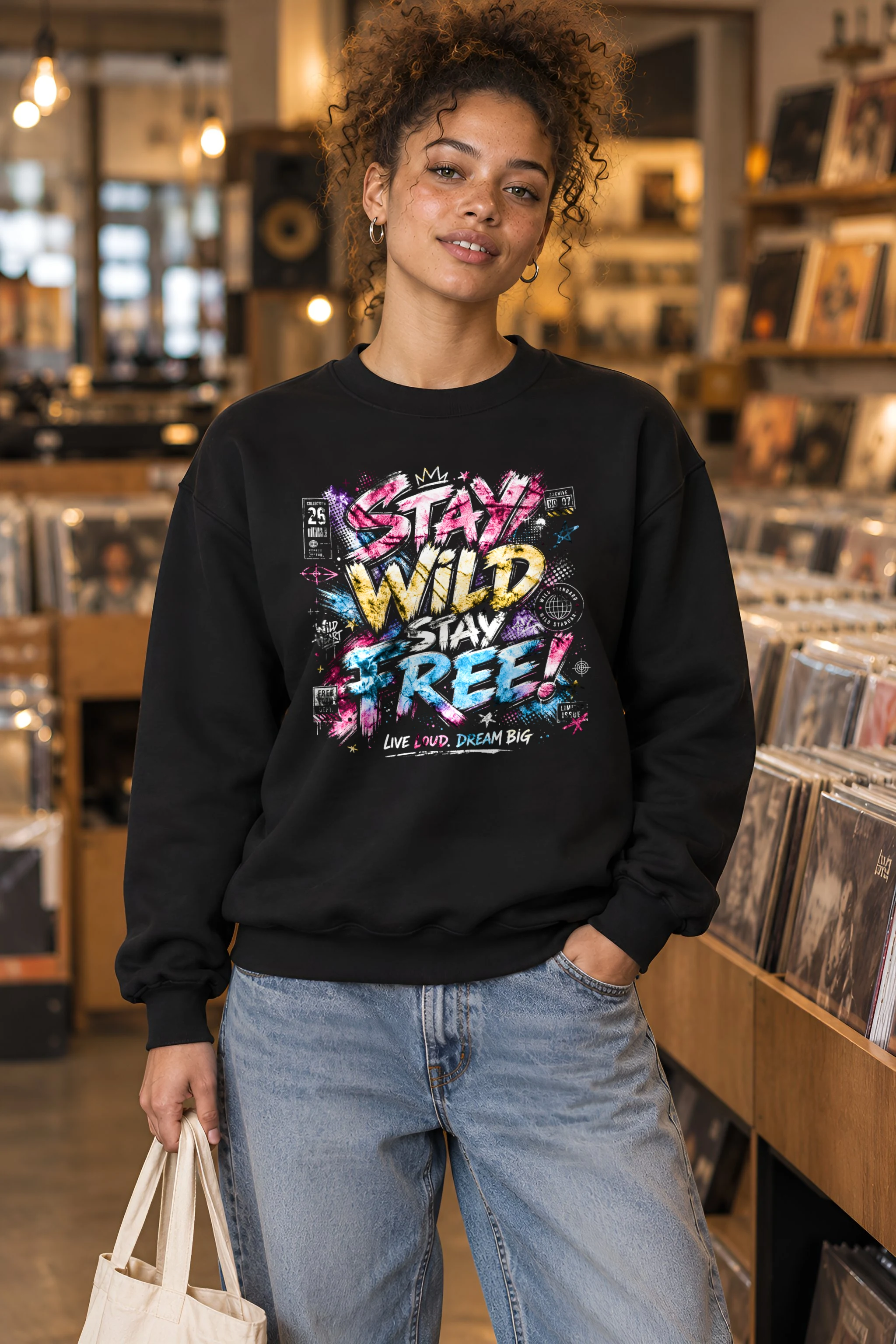 "Free Loud Dream" 1 Crewneck Sweatshirt
