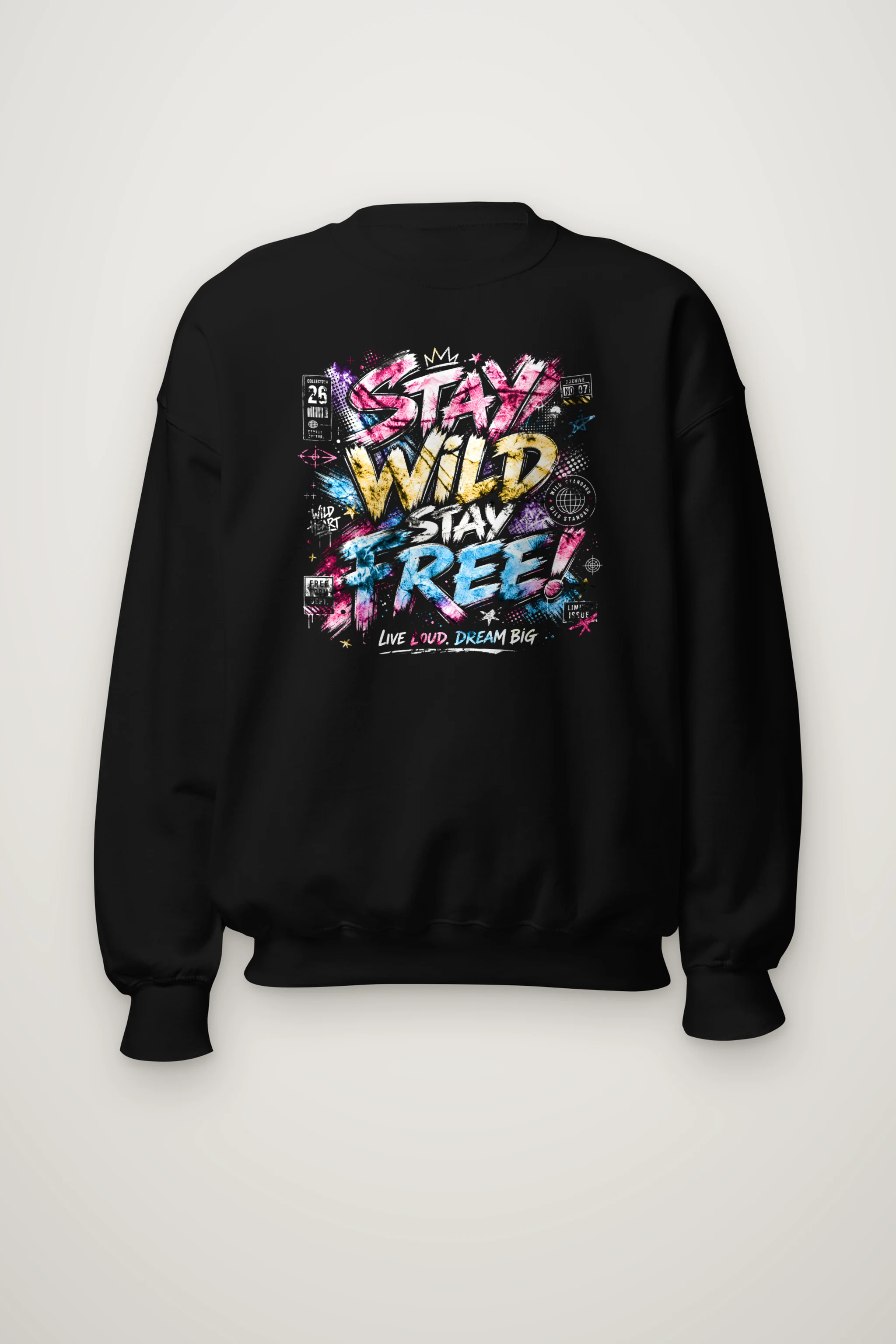 "Free Loud Dream" Heavy Blend Unisex Crewneck Sweatshirt