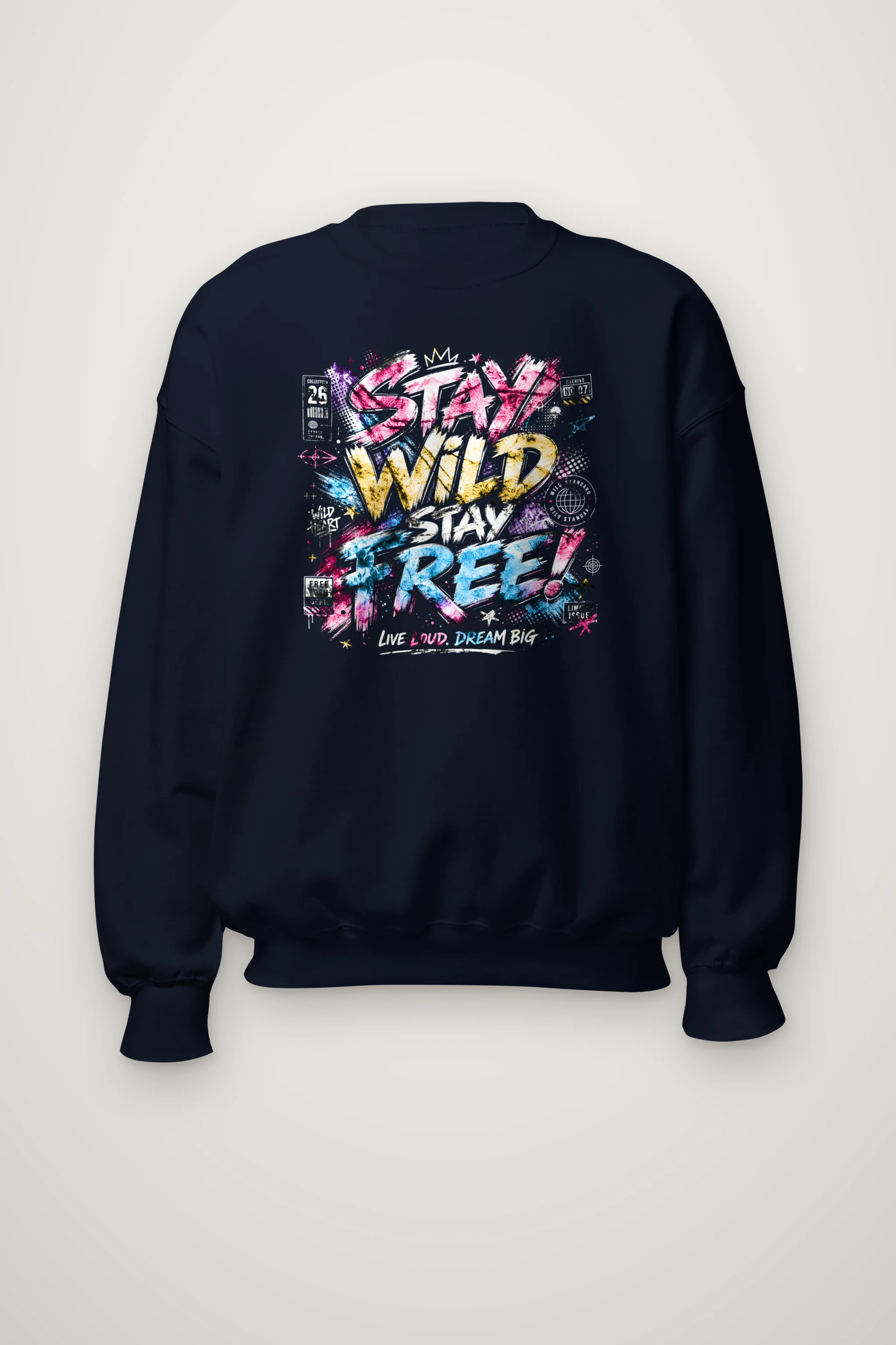 "Free Loud Dream" Heavy Blend Unisex Crewneck Sweatshirt