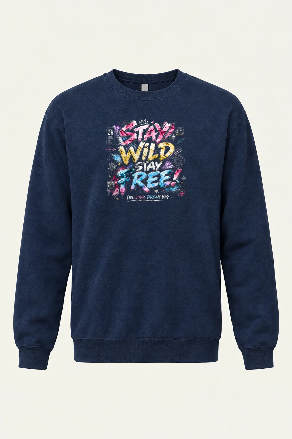 "Free Loud Dream" Heavy Blend Unisex Crewneck Sweatshirt | Gildan 18000