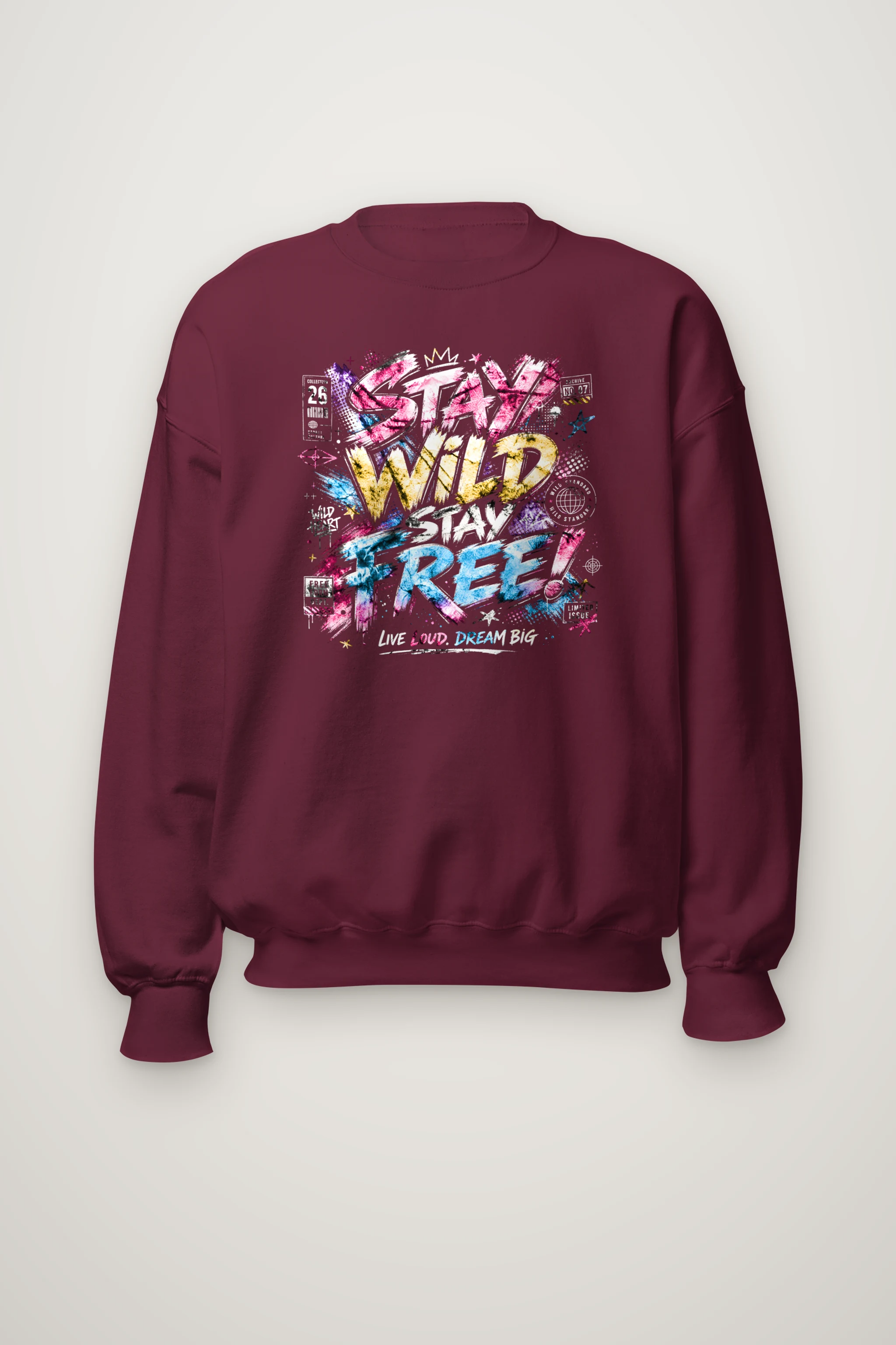 "Free Loud Dream" Heavy Blend Unisex Crewneck Sweatshirt