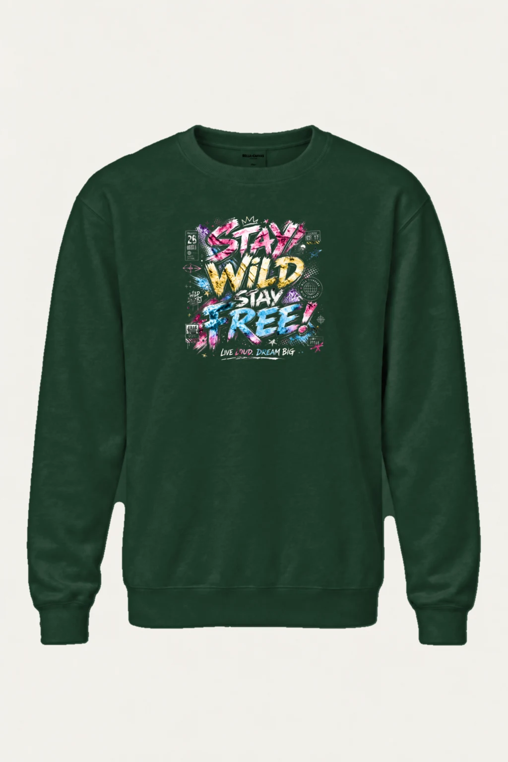 "Free Loud Dream" Heavy Blend Unisex Crewneck Sweatshirt | Gildan 18000