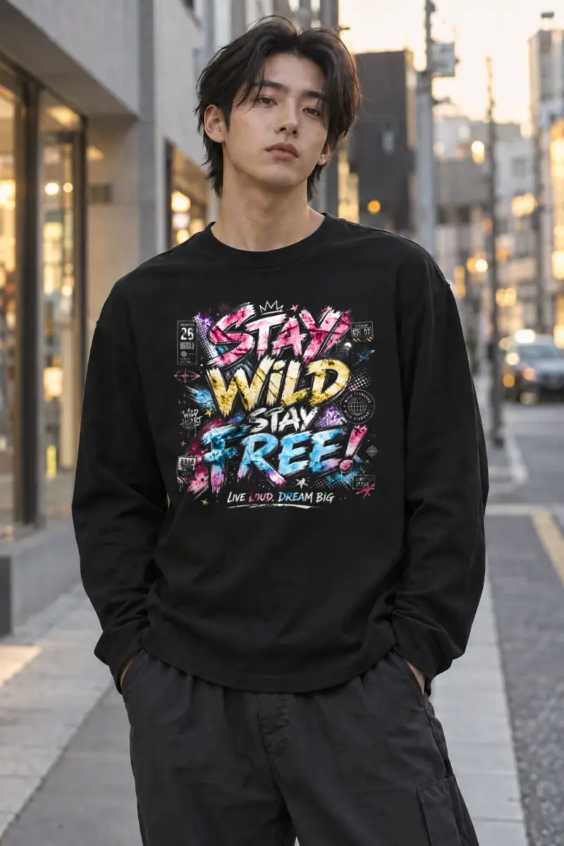 "Free Loud Dream" Unisex Longsleeve T-shirt | Gildan 2400