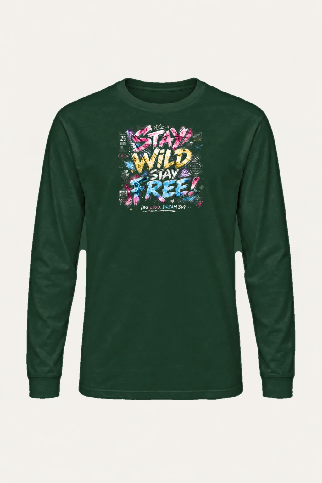 "Free Loud Dream" Unisex Longsleeve T-shirt | Gildan 2400