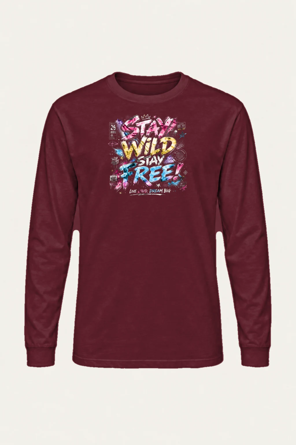"Free Loud Dream" Unisex Longsleeve T-shirt | Gildan 2400