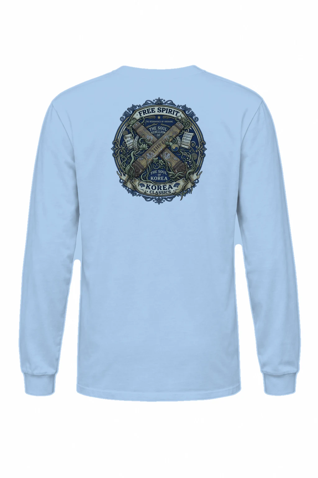 "Free Spirit Arirang" Unisex Longsleeve T-shirt | Gildan 2400