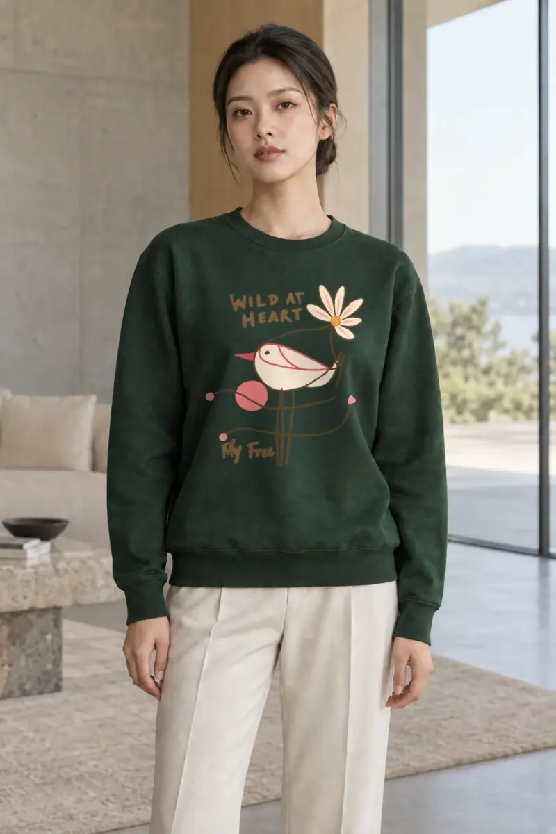 "Free Spirit Flight" Heavy Blend Unisex Crewneck Sweatshirt | Gildan 18000
