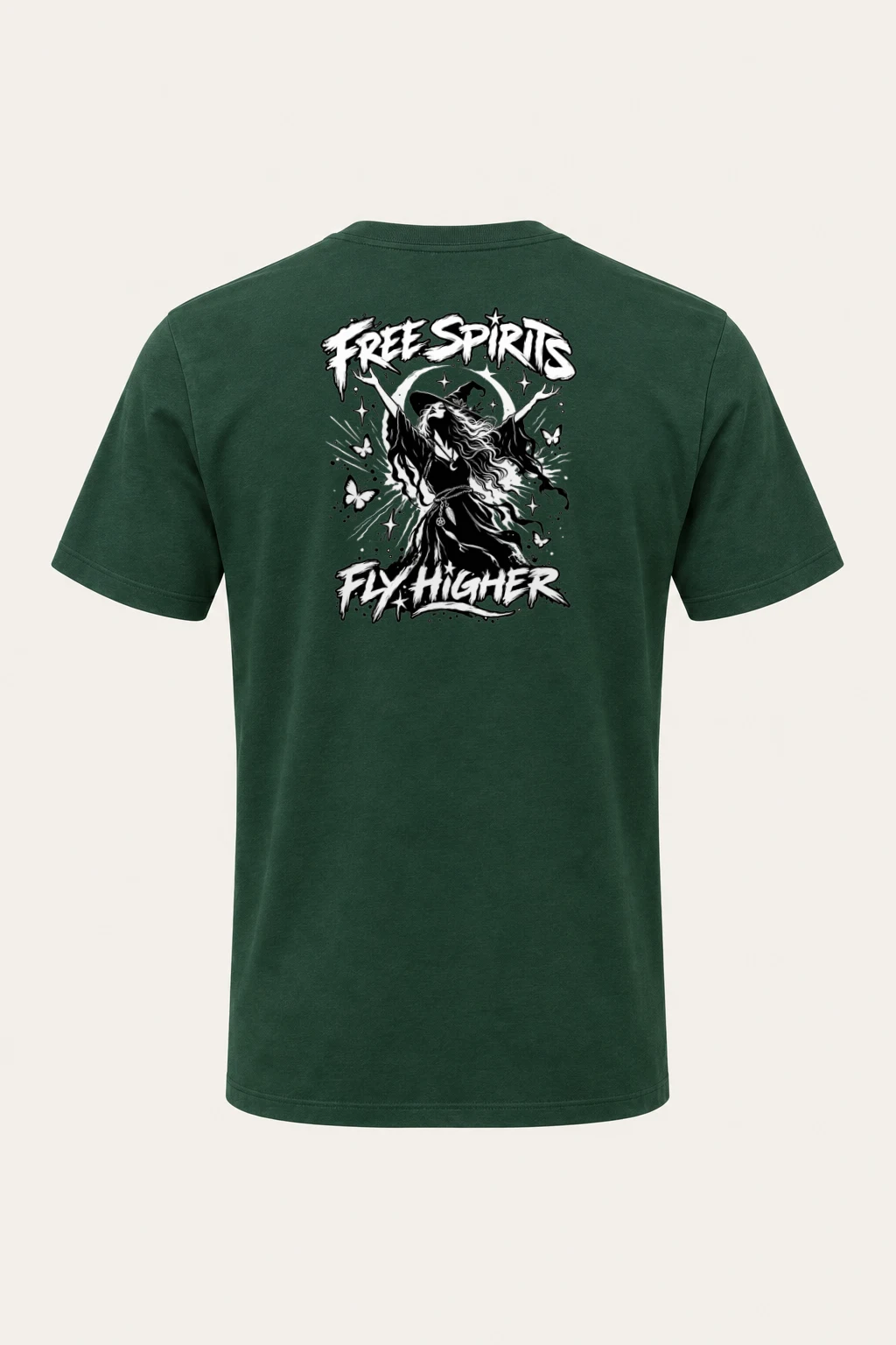 "Free Spirit Fly Higher" Heavyweight Unisex Crewneck T-shirt | Gildan 5000