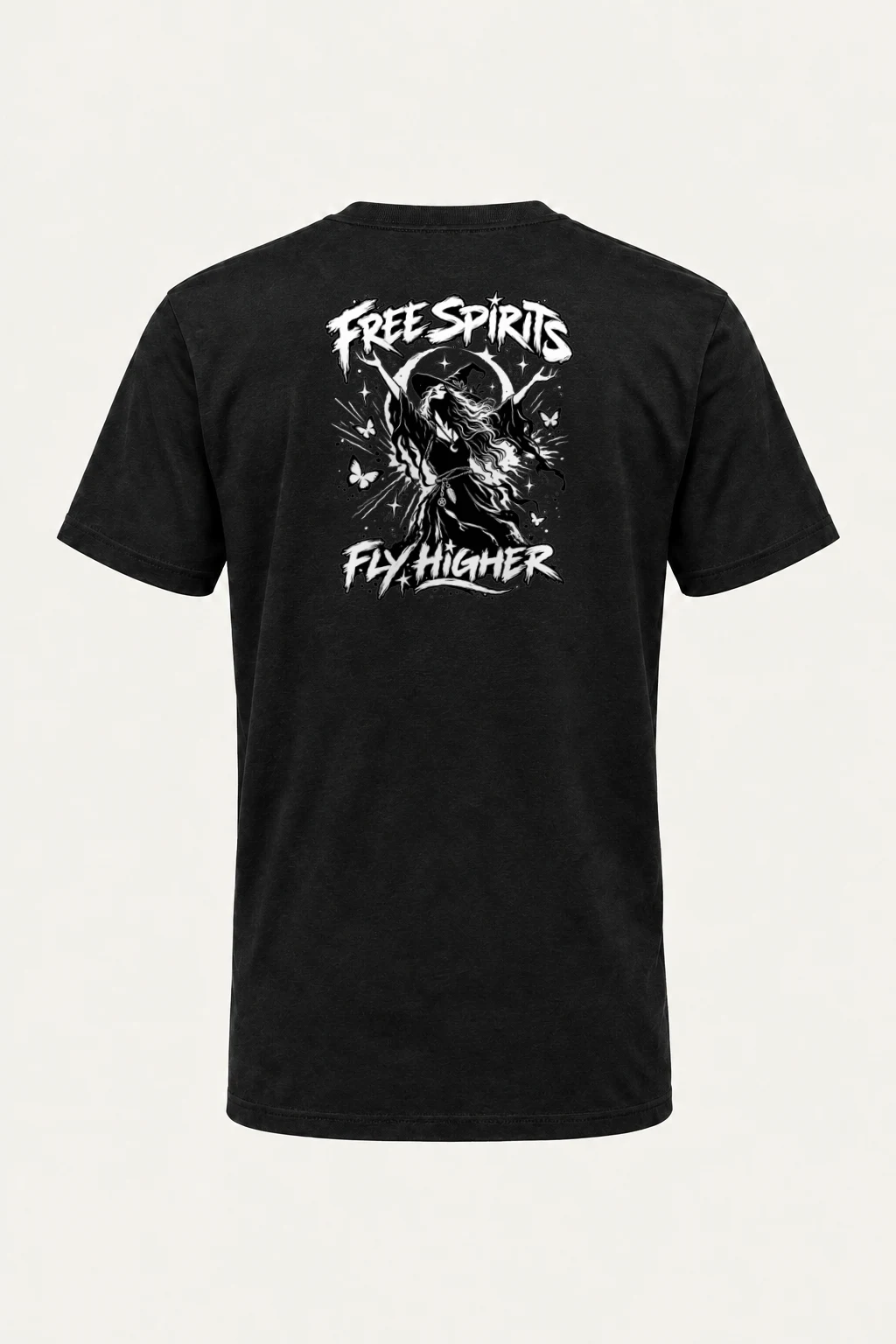 "Free Spirit Fly Higher" Heavyweight Unisex Crewneck T-shirt | Gildan 5000