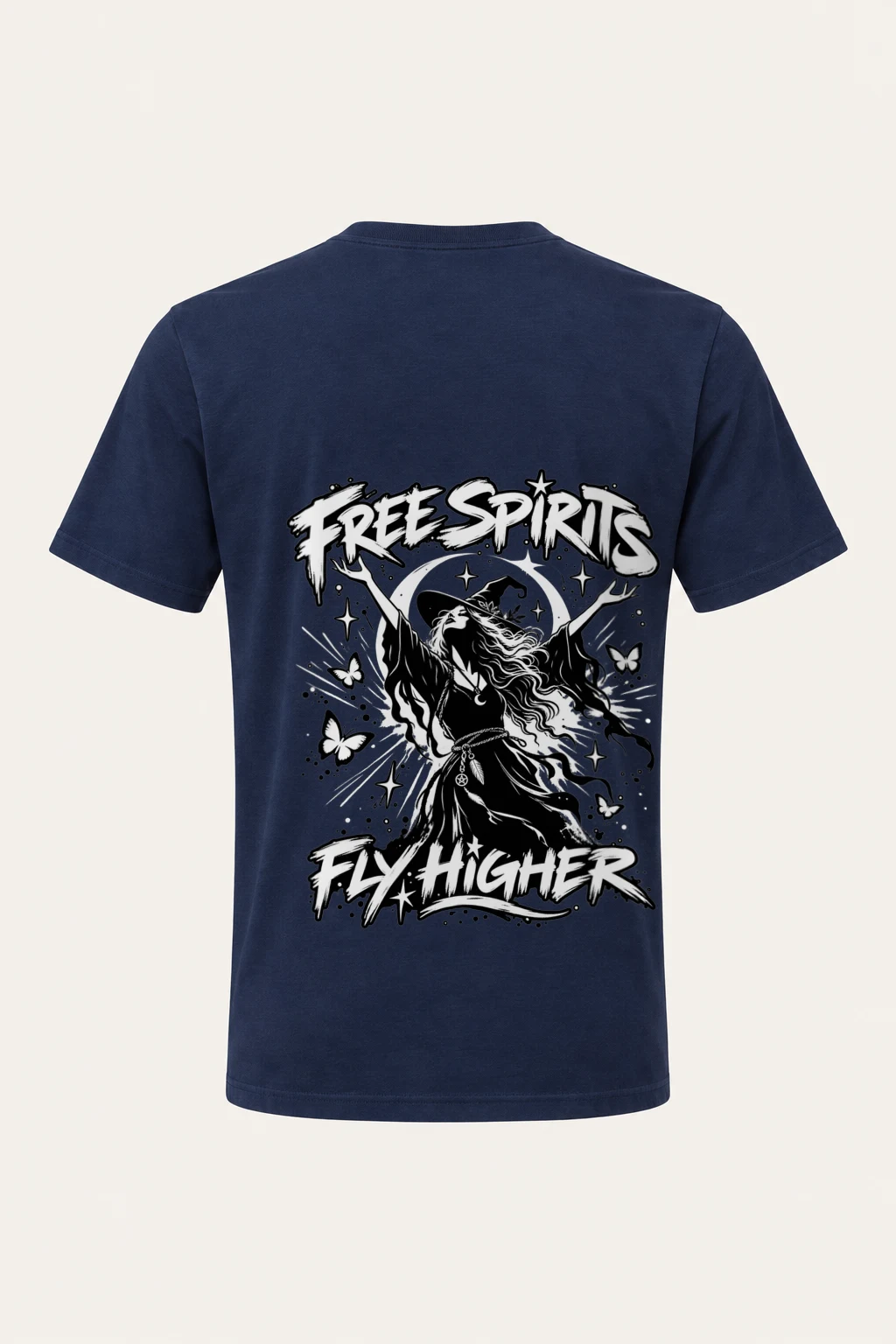 "Free Spirit Fly Higher" Heavyweight Unisex Crewneck T-shirt | Gildan 5000