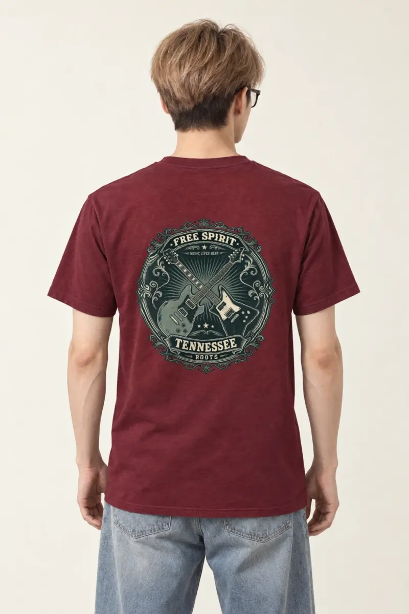 "Free Spirit Roots" Heavyweight Unisex Crewneck T-shirt