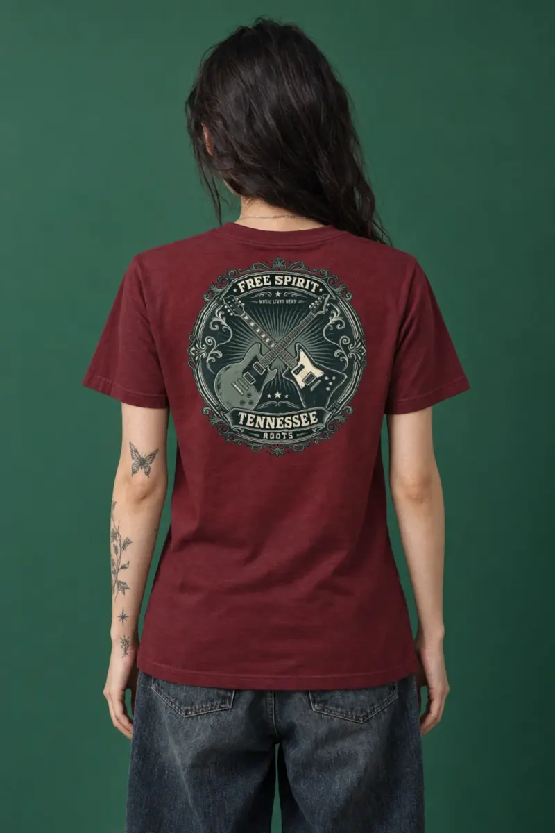 "Free Spirit Roots" Heavyweight Unisex Crewneck T-shirt