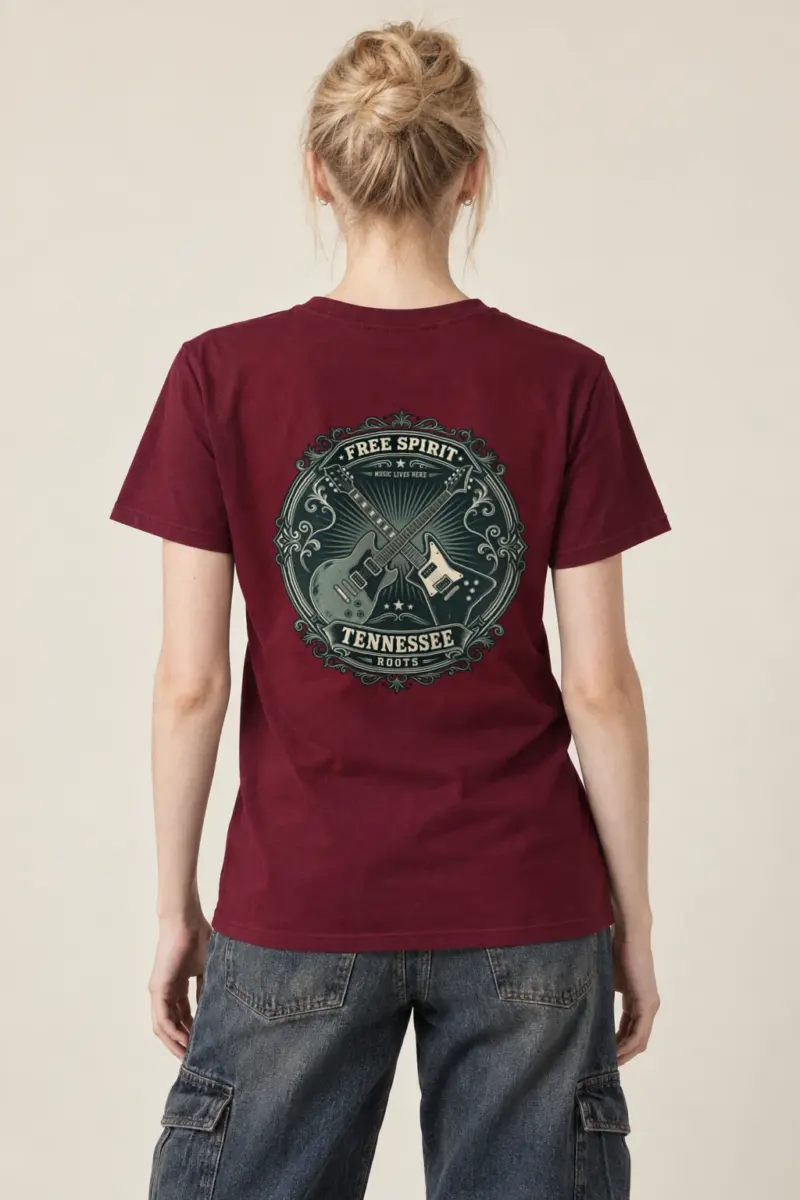 "Free Spirit Roots" Heavyweight Unisex Crewneck T-shirt