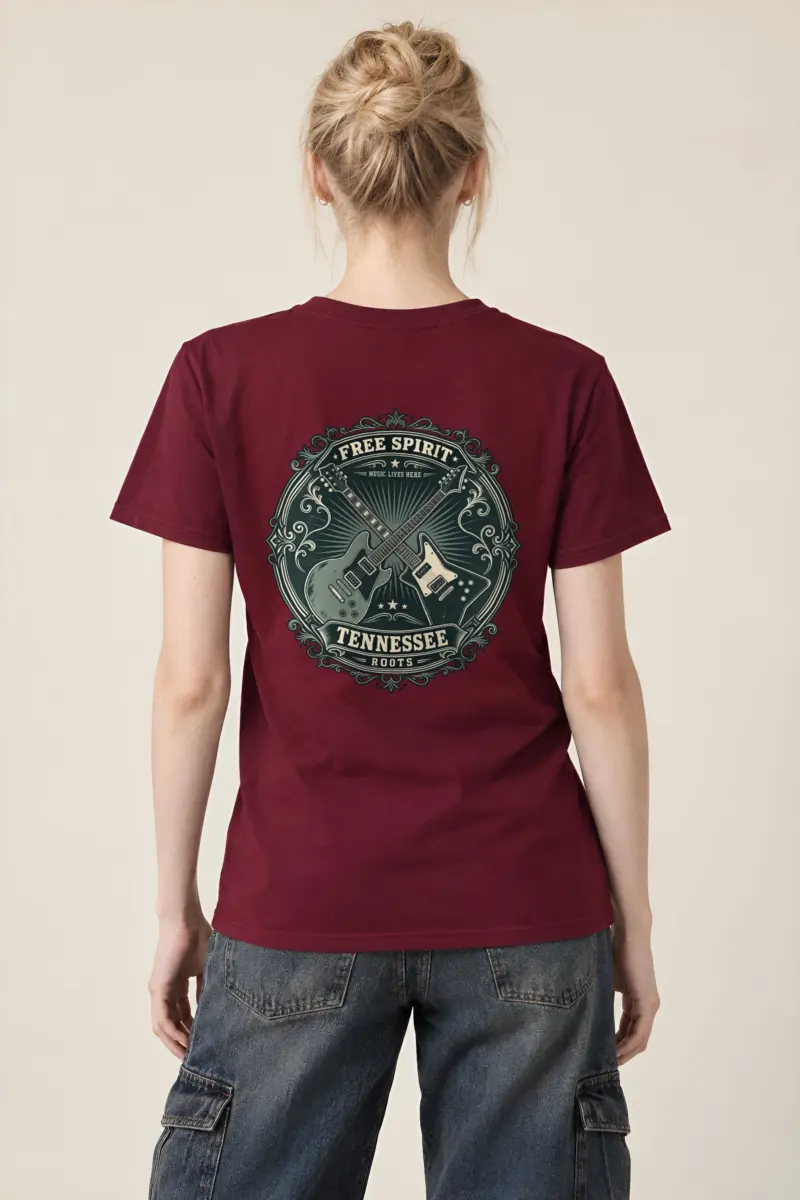 "Free Spirit Roots" Heavyweight Unisex Crewneck T-shirt