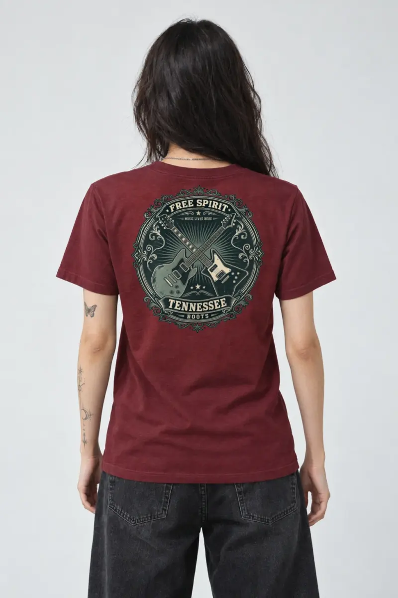 "Free Spirit Roots" Heavyweight Unisex Crewneck T-shirt
