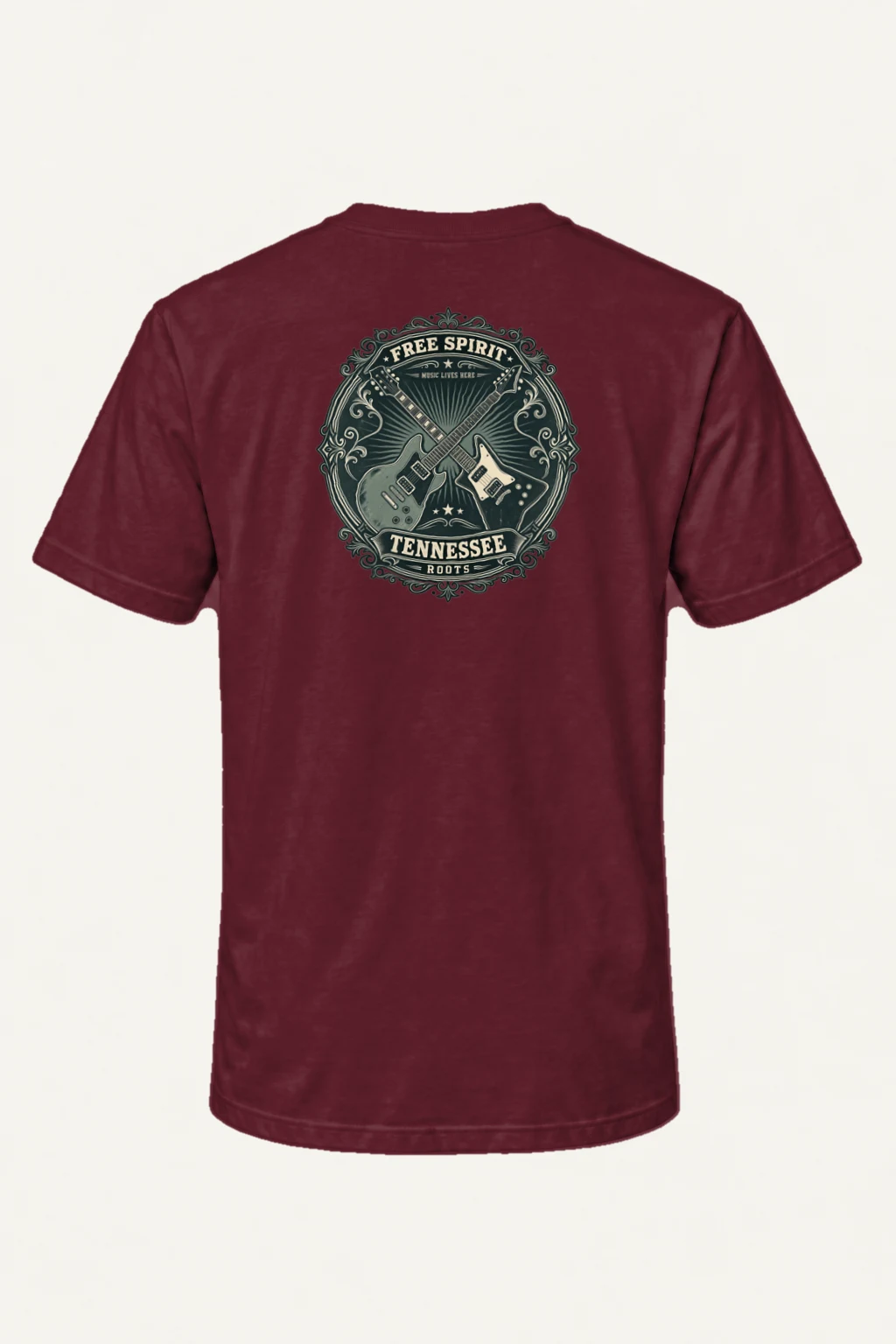 "Free Spirit Roots" Heavyweight Unisex Crewneck T-shirt | Gildan 5000