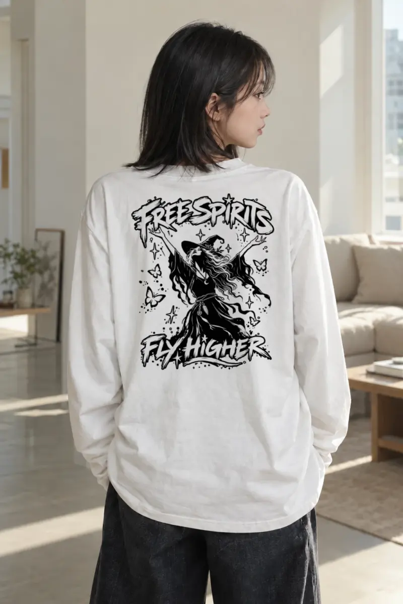 "Free Spirit" Unisex Longsleeve T-shirt | Gildan 2400