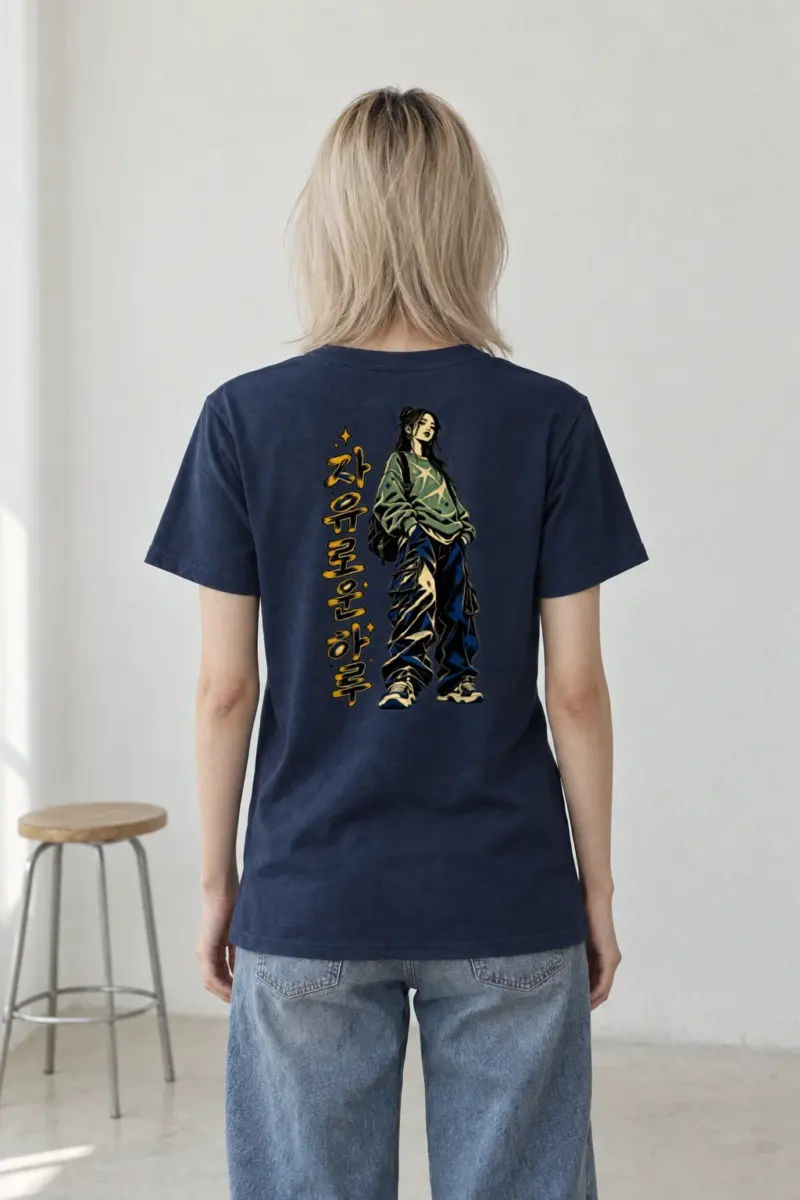 "Free-Spirited Day" Heavyweight Unisex Crewneck T-shirt