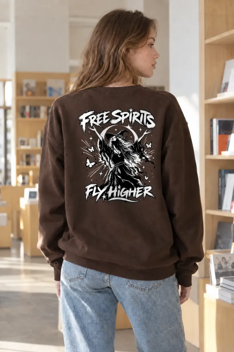 "Free Spirits Fly Higher" Heavy Blend Unisex Crewneck Sweatshirt
