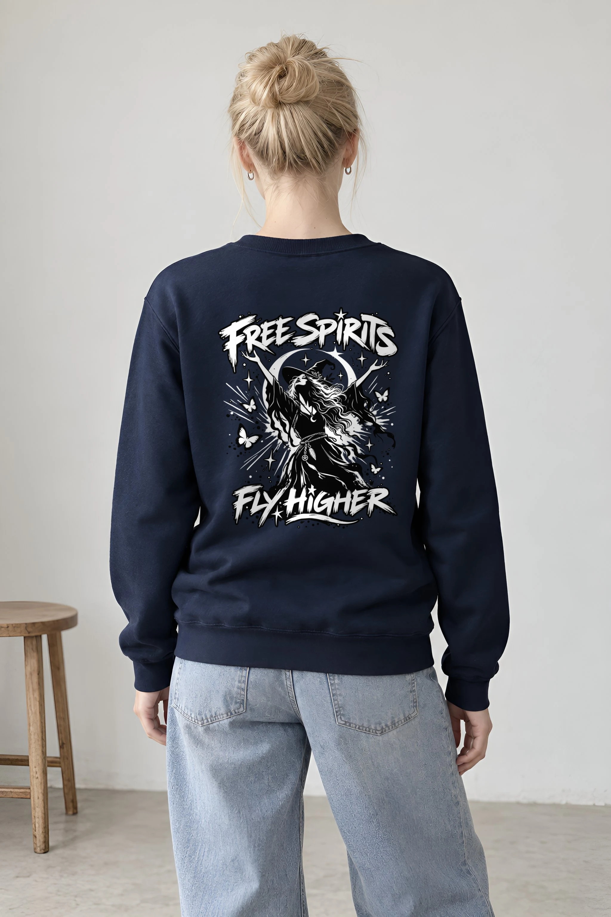 "Free Spirits Fly Higher" 1 Crewneck Sweatshirt