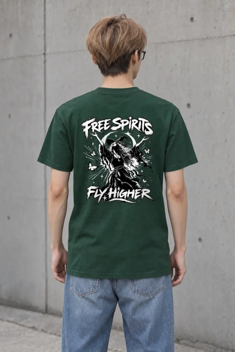 "Free Spirits Fly Higher" Heavyweight Unisex Crewneck T-shirt