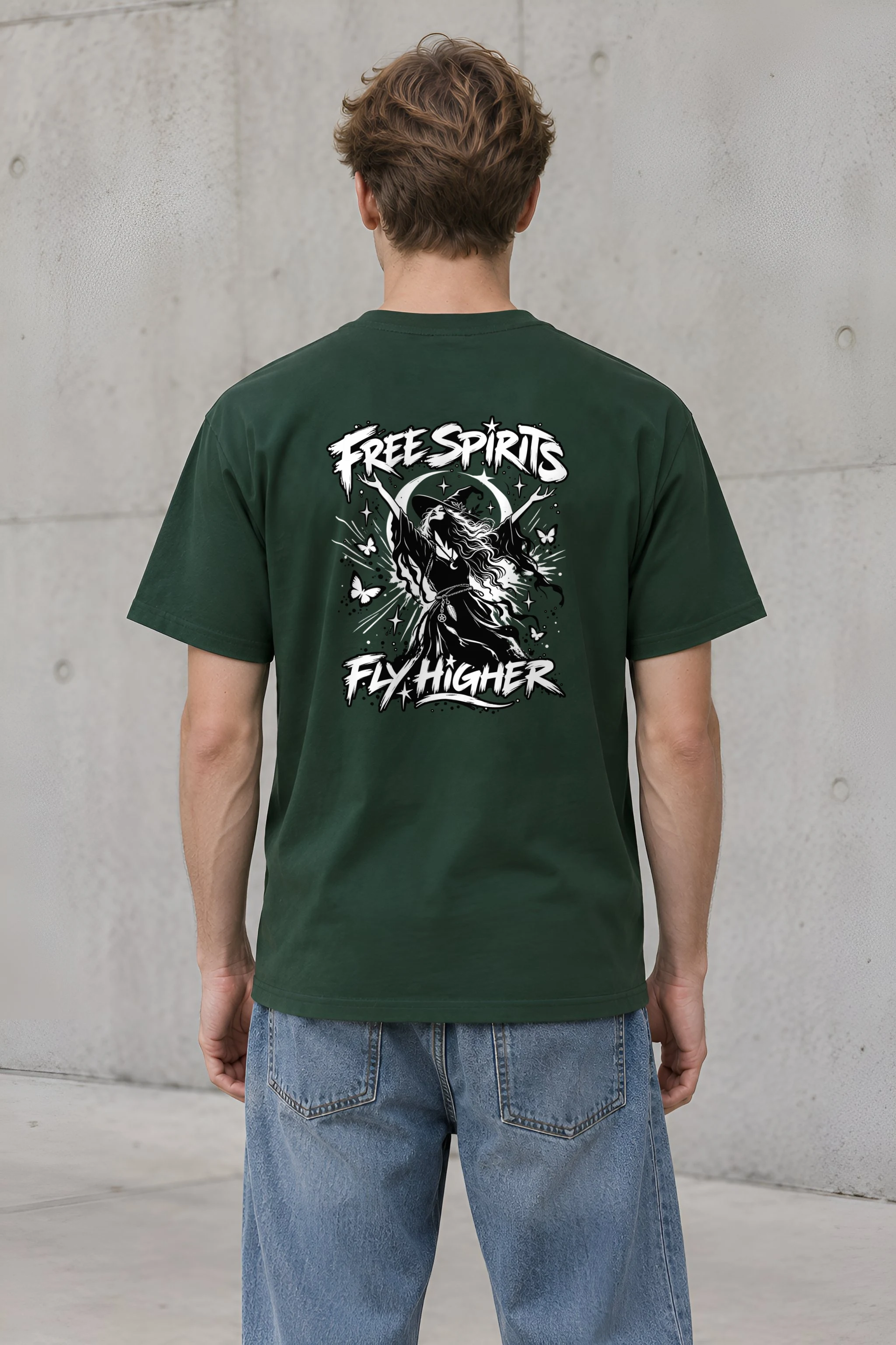 "Free Spirits Fly Higher" Heavyweight Unisex Crewneck T-shirt