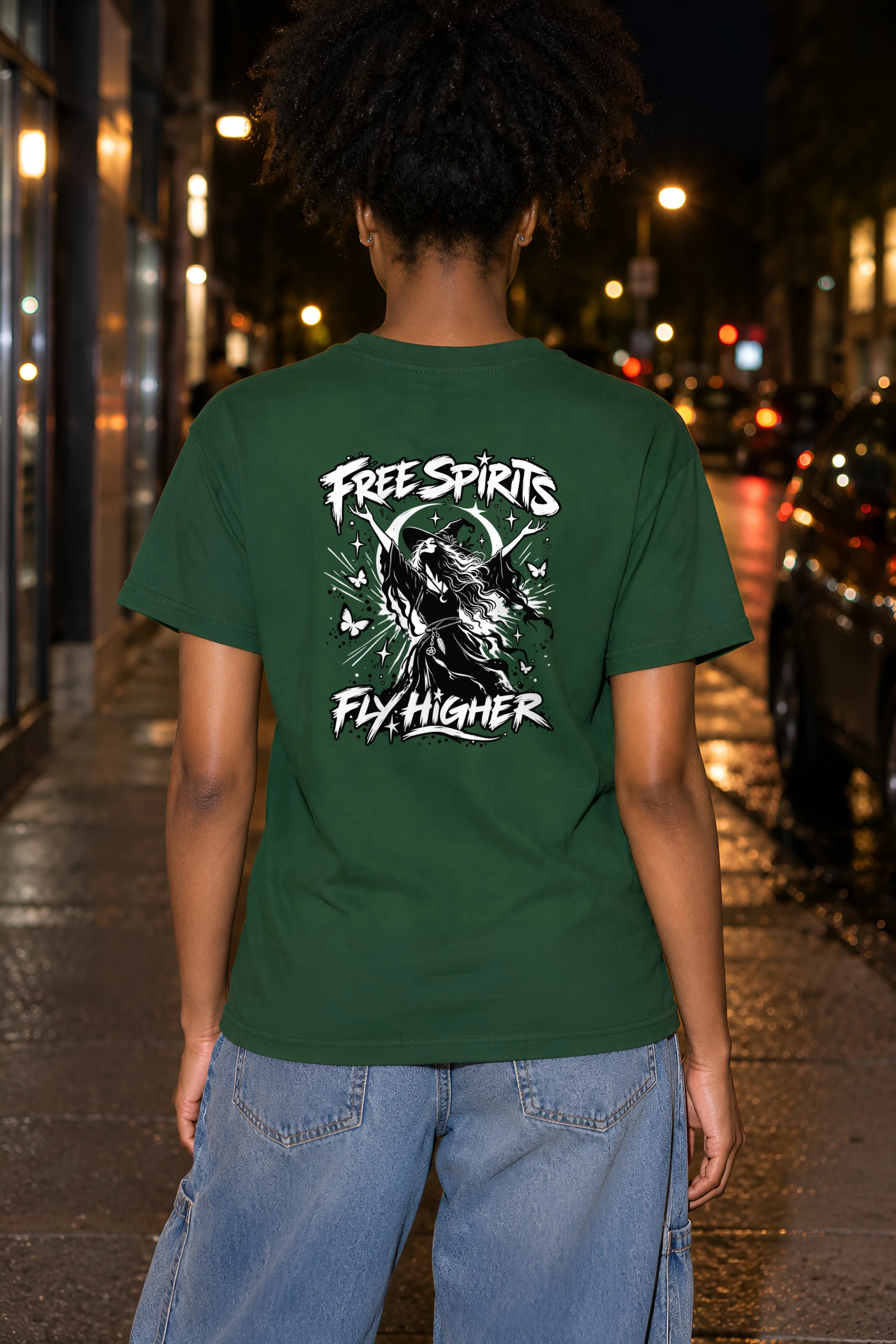 "Free Spirits Fly Higher" Heavyweight Unisex Crewneck T-shirt