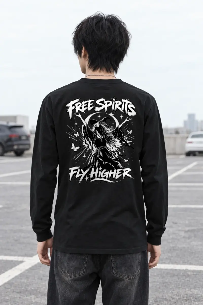 "Free Spirits Fly Higher" Unisex Longsleeve T-shirt