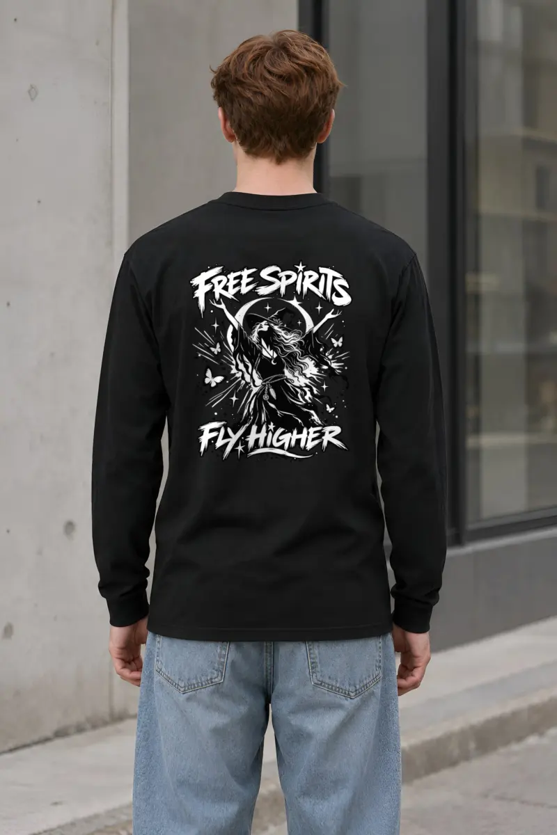 "Free Spirits Fly Higher" Unisex Longsleeve T-shirt