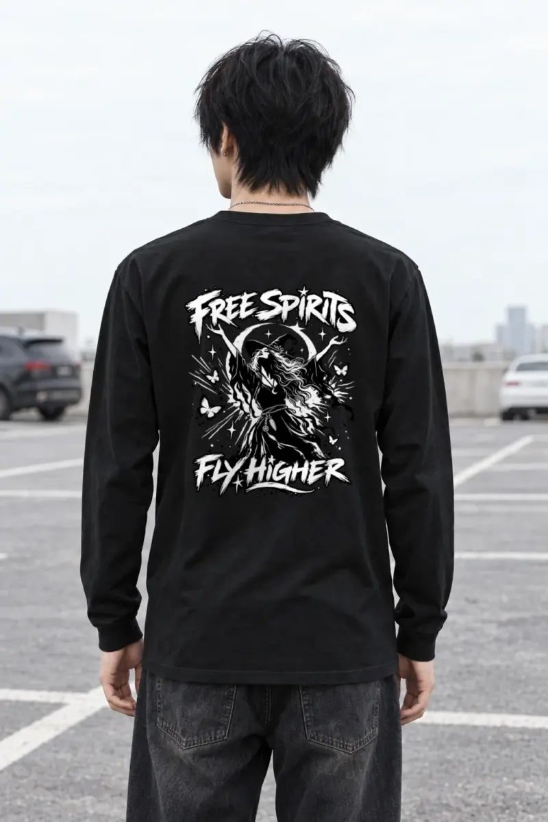 "Free Spirits Fly Higher" Unisex Longsleeve T-shirt