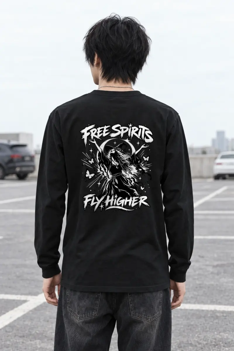 "Free Spirits Fly Higher" Unisex Longsleeve T-shirt