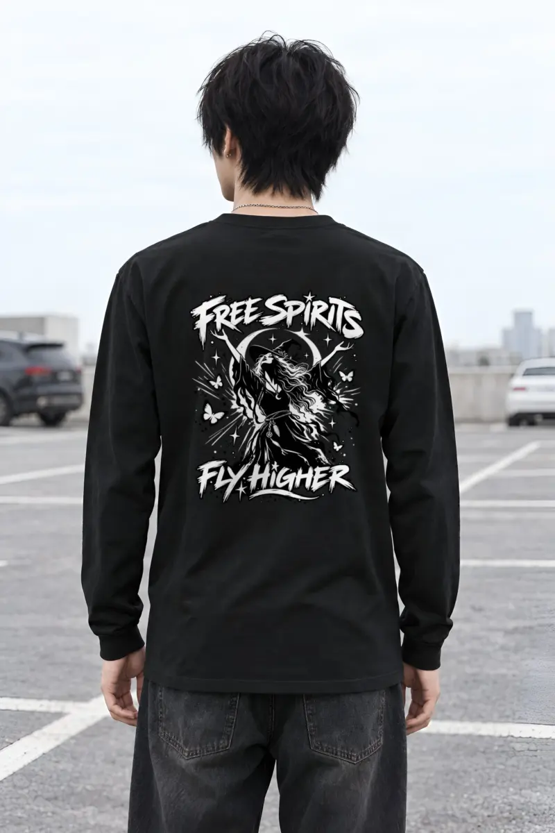 "Free Spirits Fly Higher" Unisex Longsleeve T-shirt