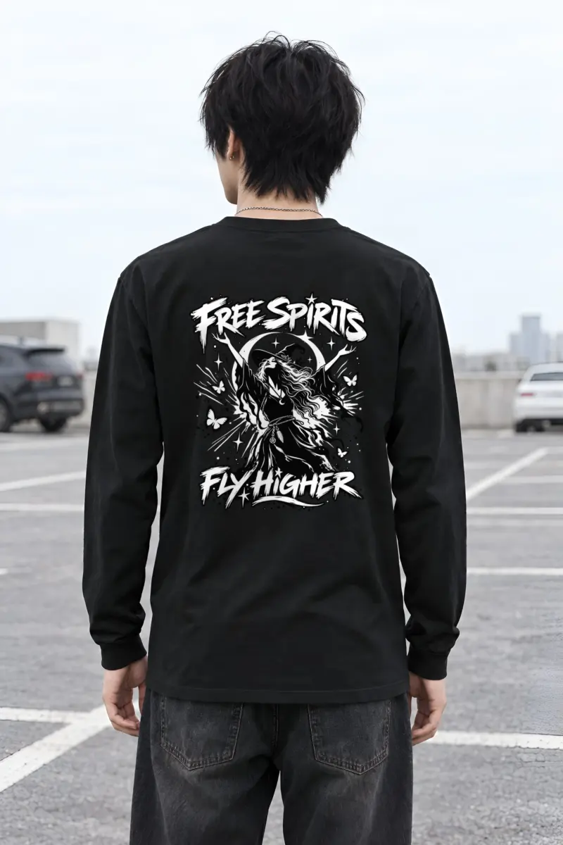 "Free Spirits Fly Higher" Unisex Longsleeve T-shirt